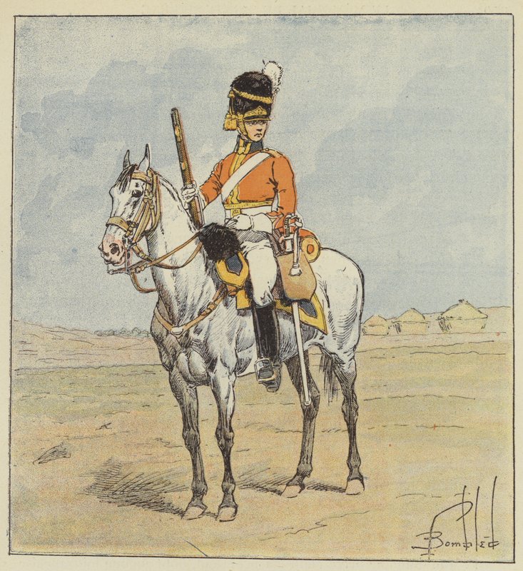 Angol hadsereg, skót sárkány, skótszürke alkotó: after Louis Charles Bombled