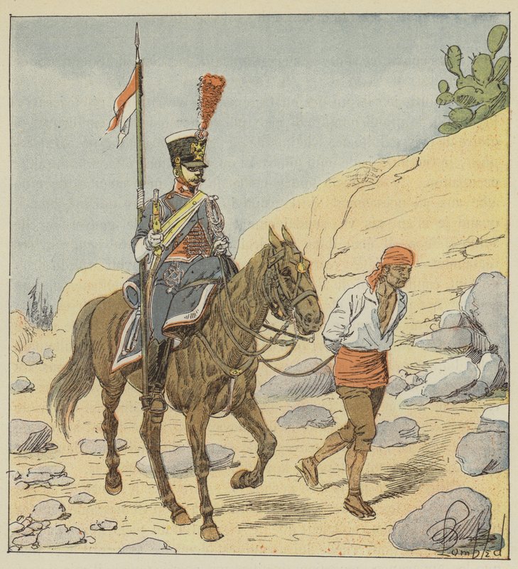 Francia hadsereg Spanyolországban, Lancier csendőr, 1811 alkotó: after Louis Charles Bombled