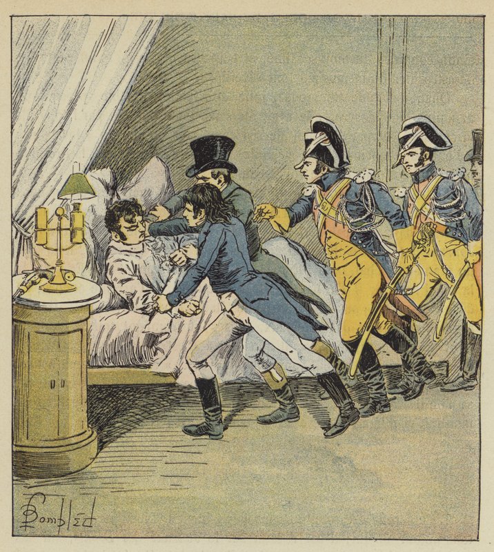 Pichegru letartóztatása alkotó: after Louis Charles Bombled