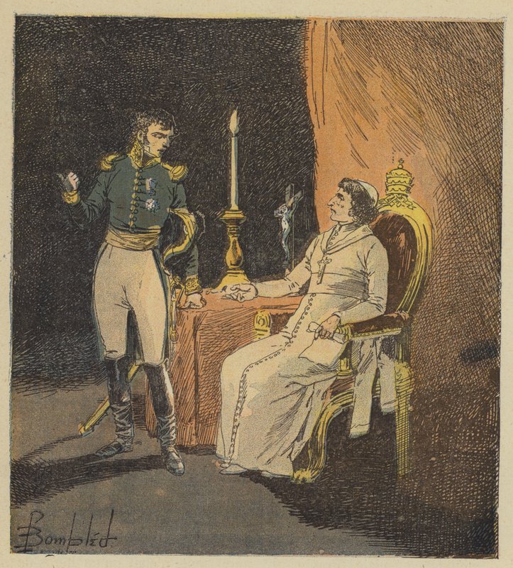 Radet tábornok letartóztatta a pápát alkotó: after Louis Charles Bombled