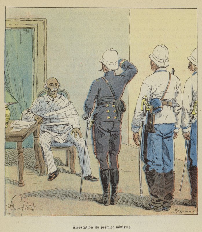 A miniszterelnök letartóztatása alkotó: after Louis Charles Bombled