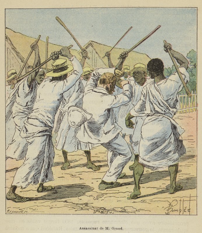 M Grand meggyilkolása alkotó: after Louis Charles Bombled