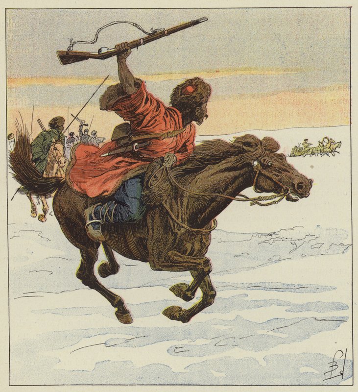 Banditák khoungouzes alkotó: after Louis Charles Bombled
