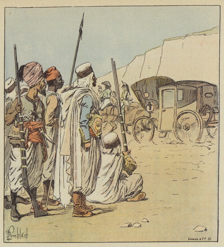 Ez az autó nagyon meglepte az arabokat alkotó: after Louis Charles Bombled