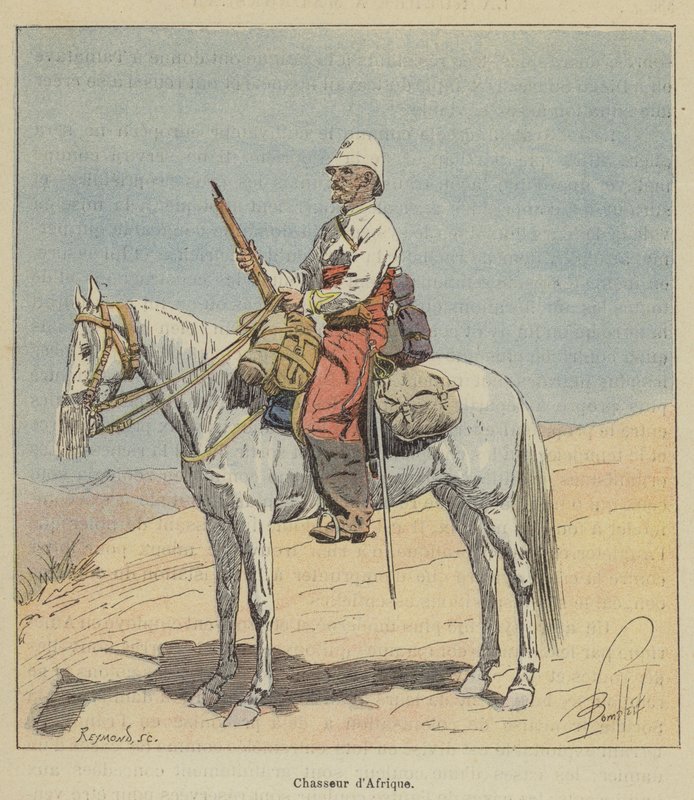 afrikai vadász alkotó: after Louis Charles Bombled