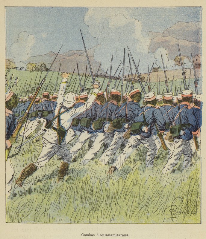 Harc dAntanamitarana alkotó: after Louis Charles Bombled