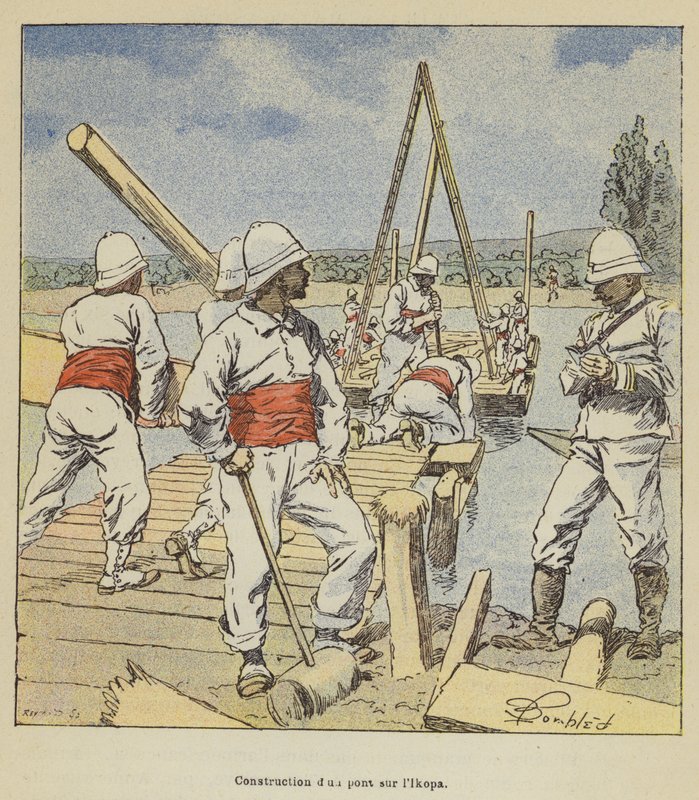 Építőipari dun pont sur lIkopa alkotó: after Louis Charles Bombled
