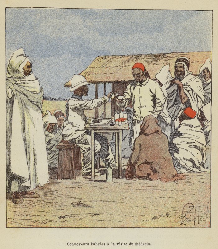 Kabil szállítószalagok az orvos látogatásán alkotó: after Louis Charles Bombled