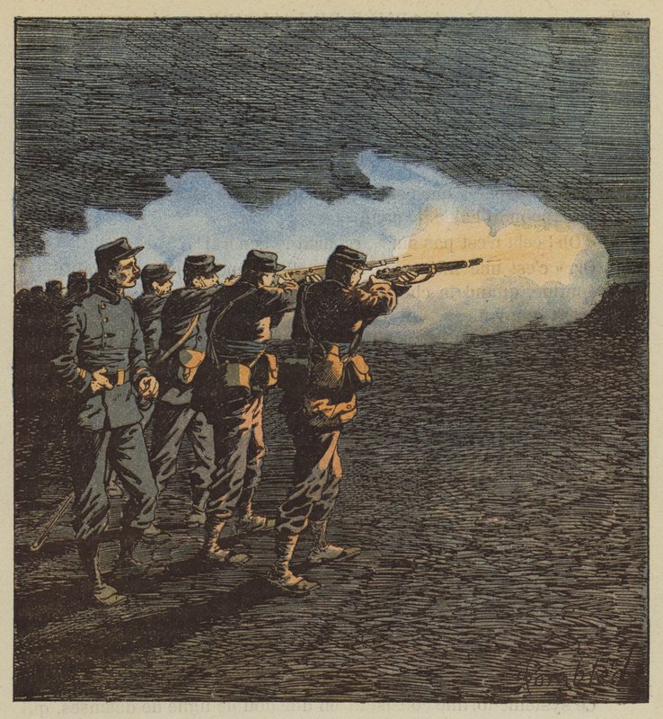 Segítő kéz Chabrillat kapitánytól Santillyben alkotó: after Louis Charles Bombled