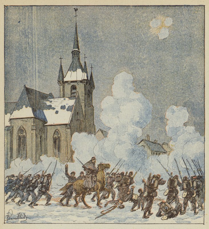 Patay védelme a 75. mobilok által alkotó: after Louis Charles Bombled