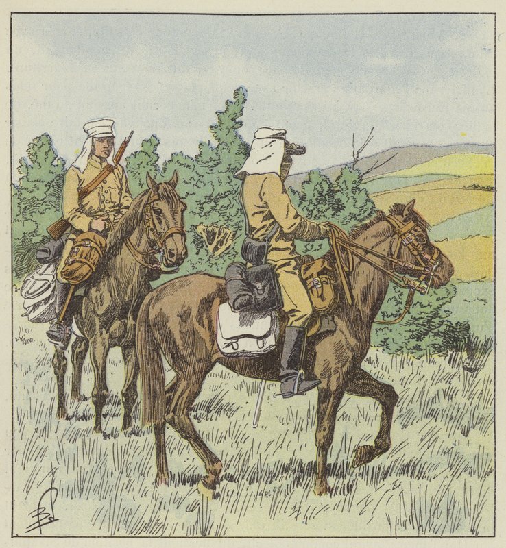 Japán felderítők felderítésben alkotó: after Louis Charles Bombled