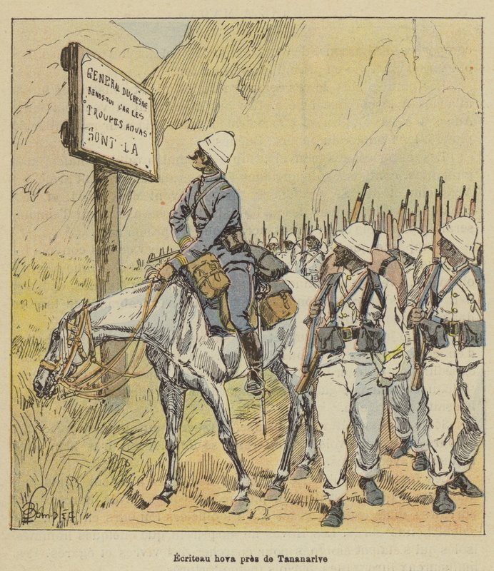 Hova jel Antananarivo közelében alkotó: after Louis Charles Bombled