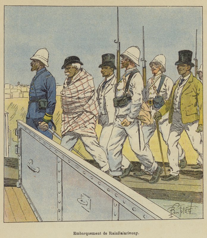 Rainilaiarivony hajótörése alkotó: after Louis Charles Bombled