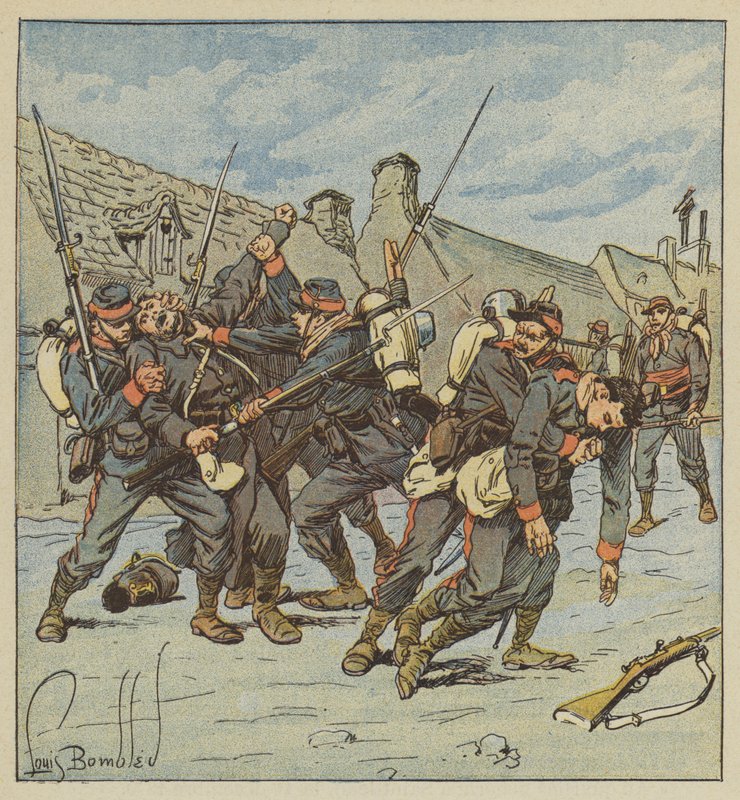 Episode de Lenlevement de Faverolles alkotó: after Louis Charles Bombled
