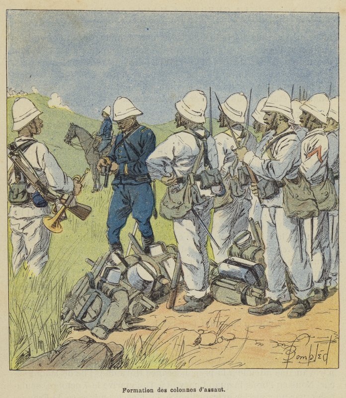 Rohamoszlopok kialakítása alkotó: after Louis Charles Bombled