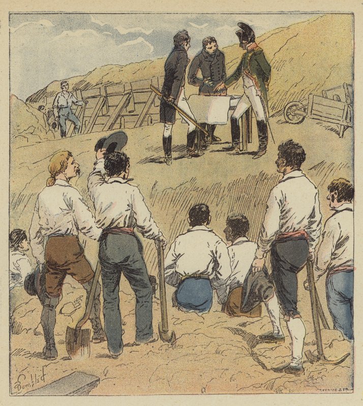 Nagyon sok csatornát építettem alkotó: after Louis Charles Bombled