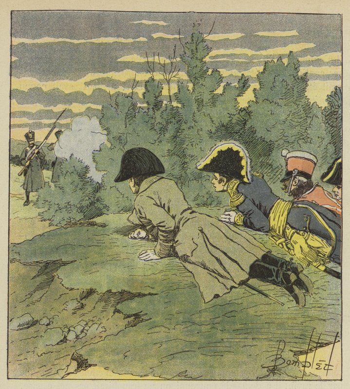 LEmpereur Court un grand veszély a Iena alkotó: after Louis Charles Bombled