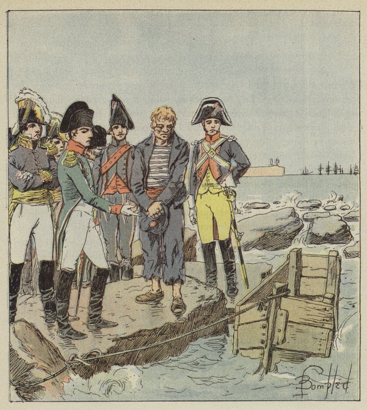 A császár és az angol tengerész a boulogne-i táborban alkotó: after Louis Charles Bombled