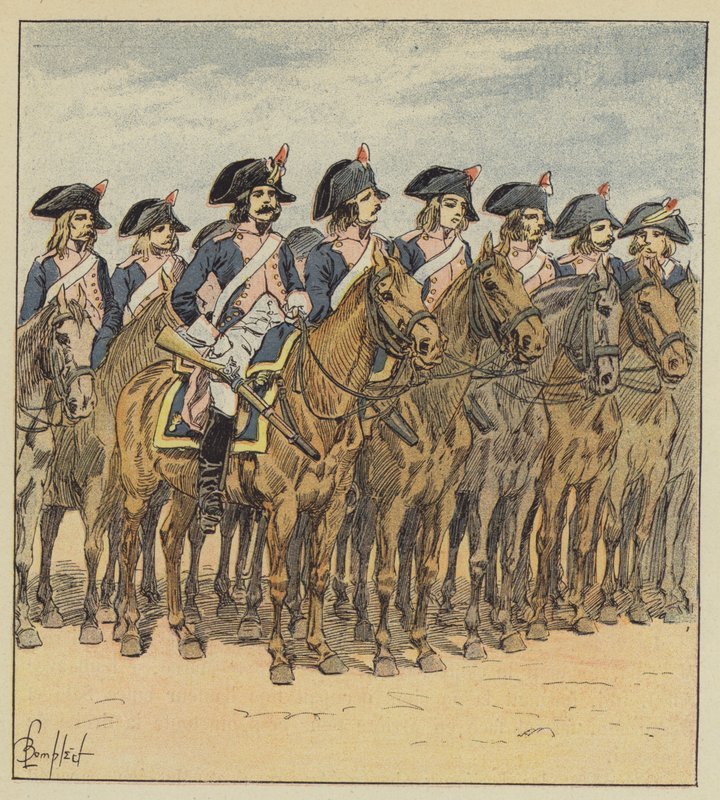 Olaszország lovassága és seregei alkotó: after Louis Charles Bombled