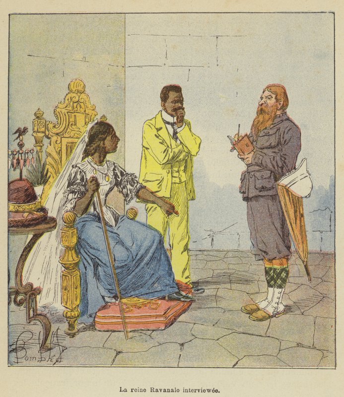 Ravanalo királynő interjúalany alkotó: after Louis Charles Bombled