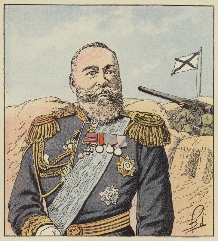 Alekszej admirális, Port-Arthur főparancsnoka alkotó: after Louis Charles Bombled