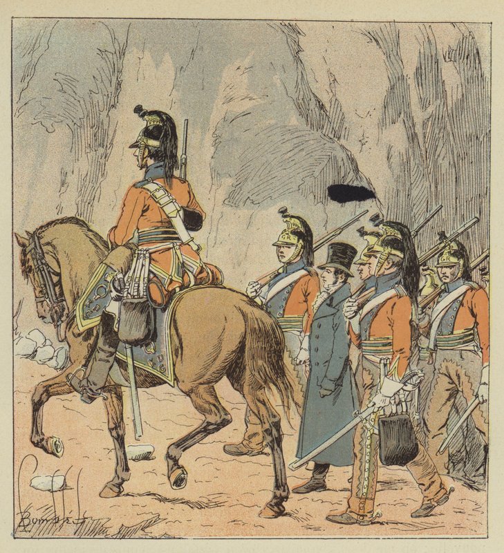 Las-Cases eltávolítása Longwoodból alkotó: after Louis Charles Bombled