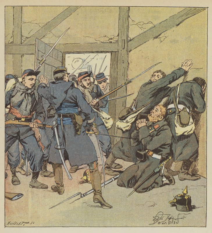Fouilhade parancsnok Villejouan elleni támadása alkotó: after Louis Charles Bombled