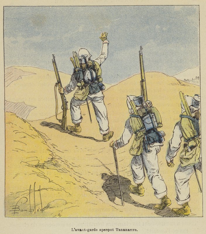 Az avantgárd meglátja a Tananarivet alkotó: after Louis Charles Bombled