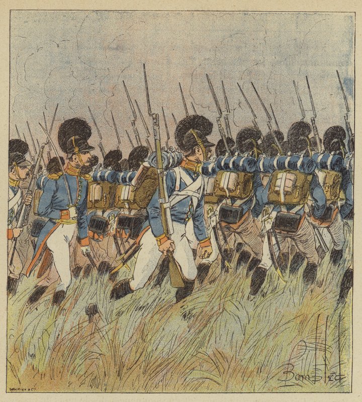 A francia vonal közepét a bajorok őrizték alkotó: after Louis Charles Bombled