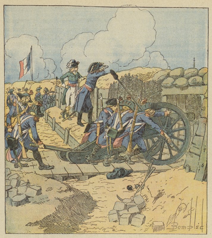 A tüzérségi parancsnok mindenhol ott volt alkotó: after Louis Charles Bombled