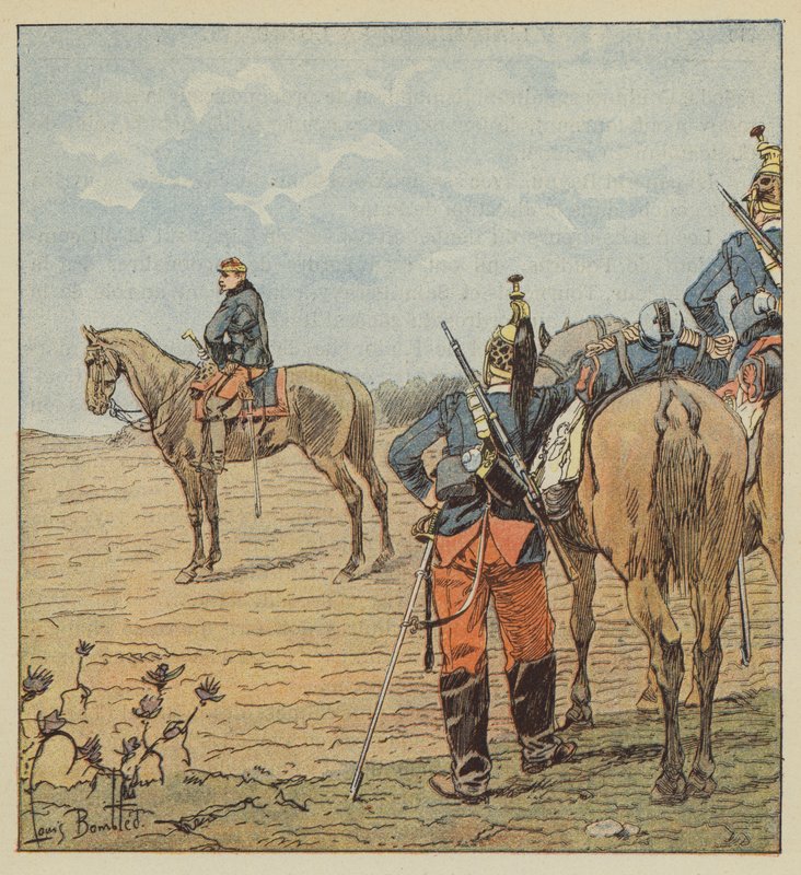 Barry tábornok Coulmiers előtt egy nappal alkotó: after Louis Charles Bombled