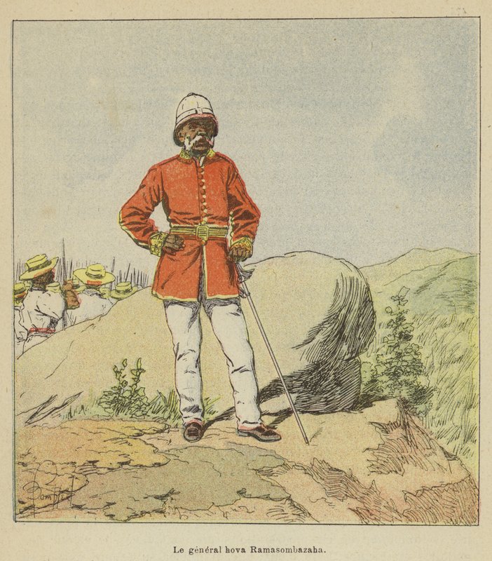 Hova Ramasombazaha tábornok alkotó: after Louis Charles Bombled