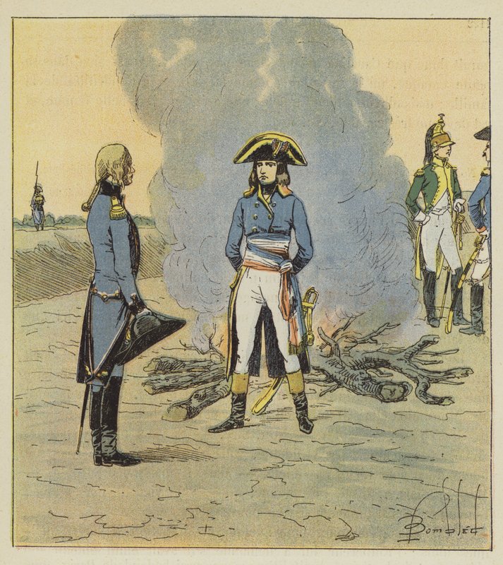 A fiatal tábornok, aki géptisztnek látta, megbízást adott neki a szakmával kapcsolatban alkotó: after Louis Charles Bombled