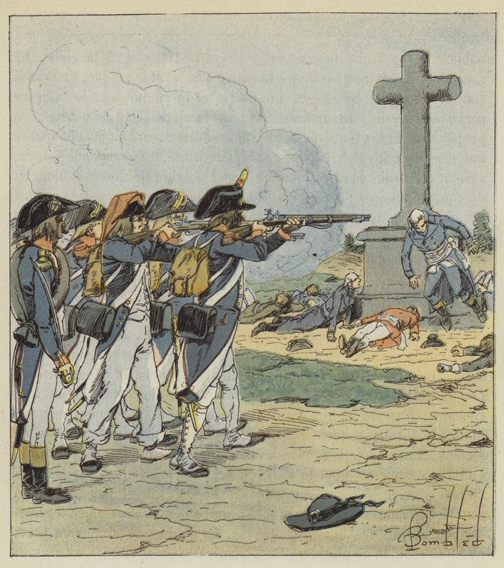 Így a francia nemesség háromnegyede megsemmisült. alkotó: after Louis Charles Bombled