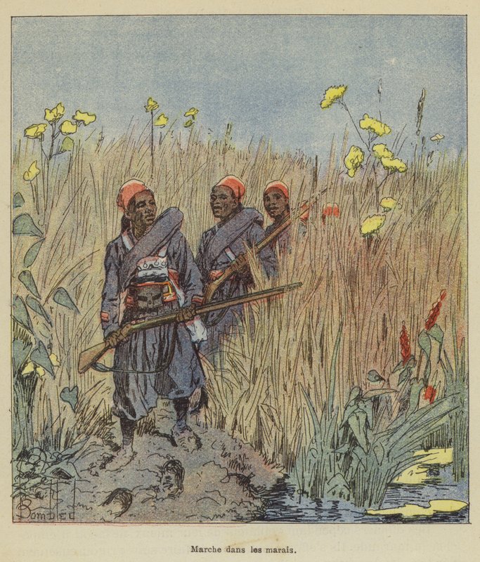 Séta a mocsarakban alkotó: after Louis Charles Bombled