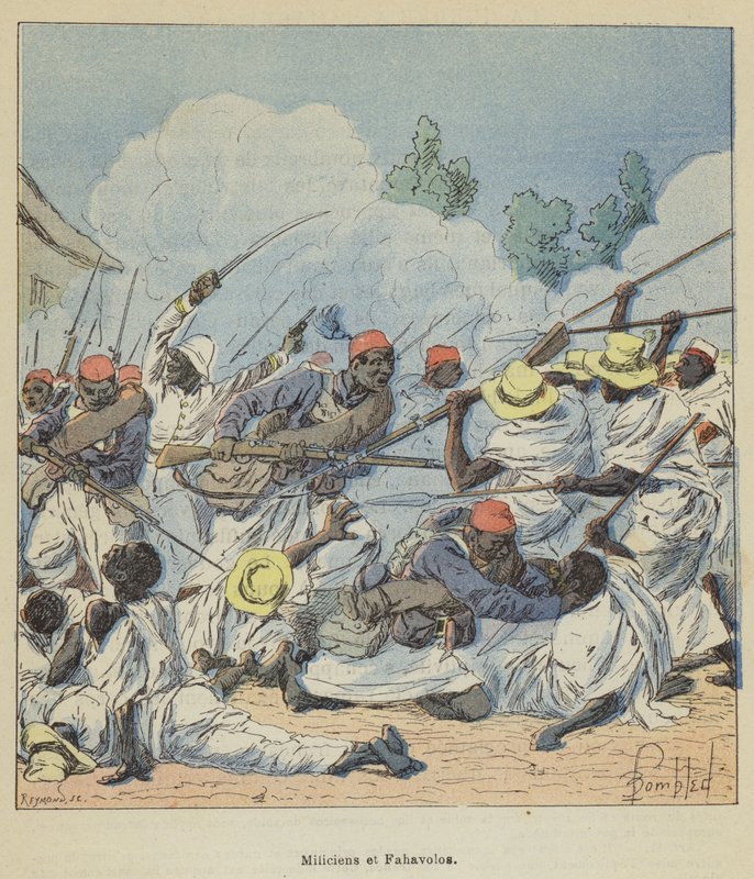 Milícia és Fahavolos alkotó: after Louis Charles Bombled