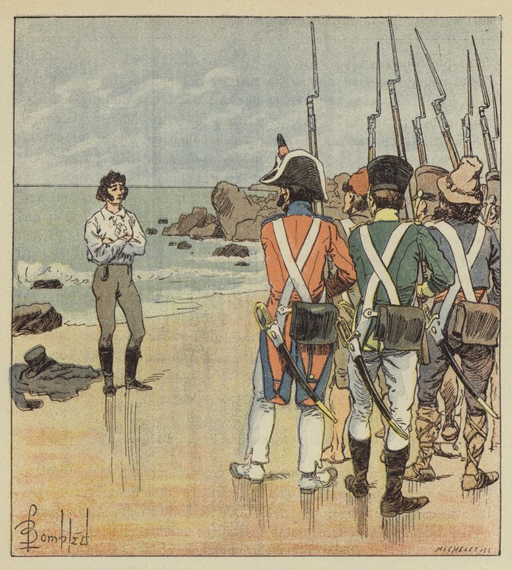Murat halála alkotó: after Louis Charles Bombled