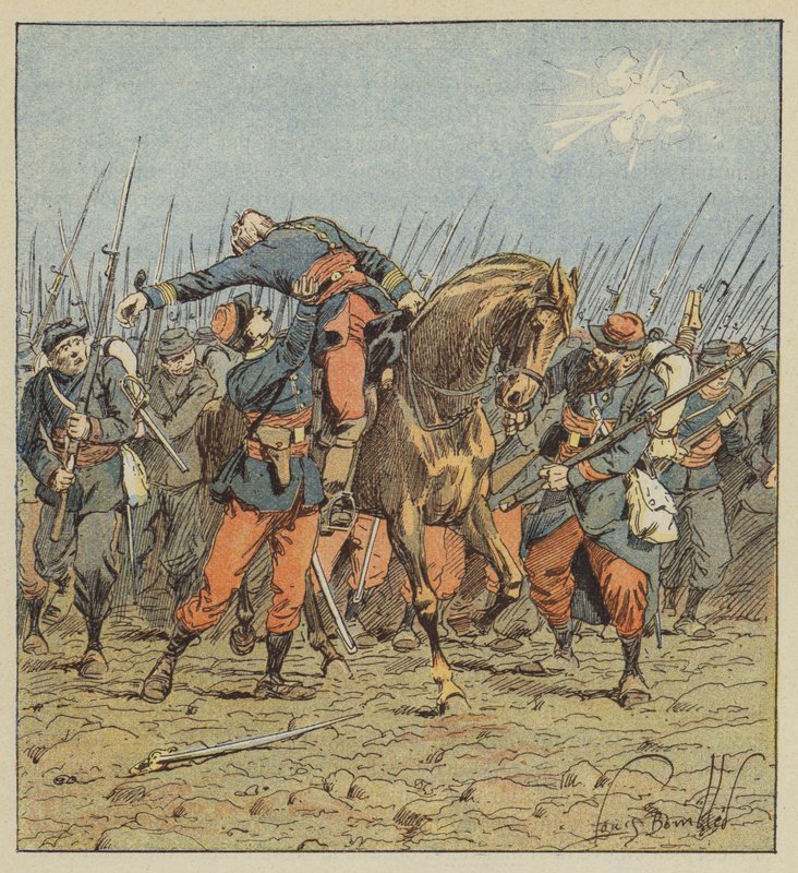 De Fonlongue ezredes halála alkotó: after Louis Charles Bombled