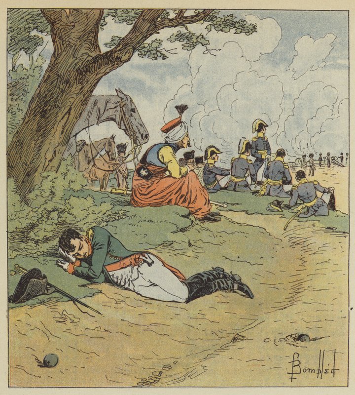 Napóleon aludt a csata alatt alkotó: after Louis Charles Bombled