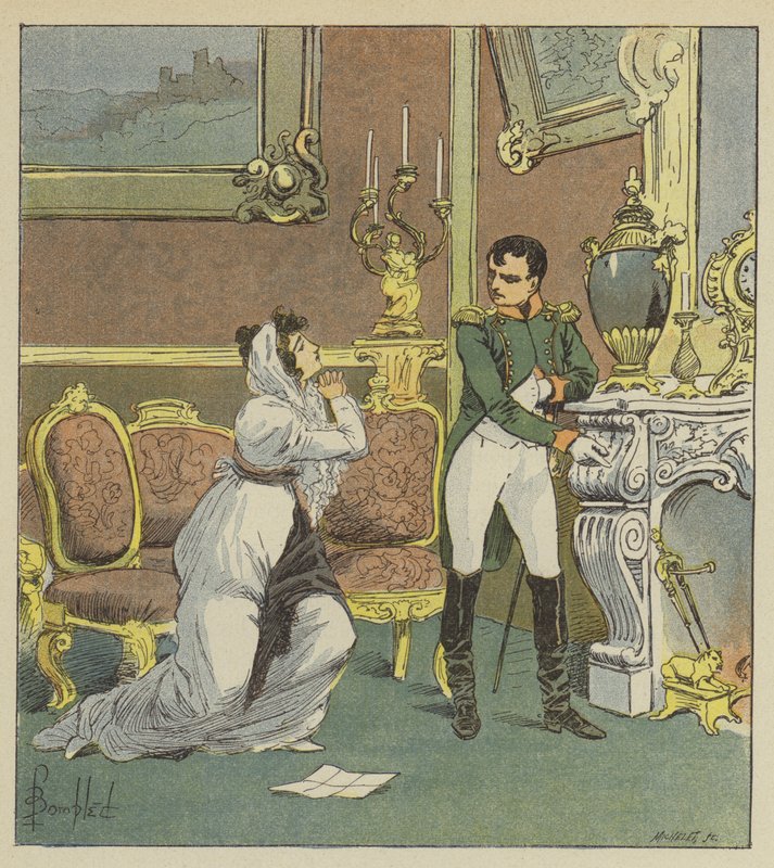Napóleon és Mrs. Hatzfeld alkotó: after Louis Charles Bombled