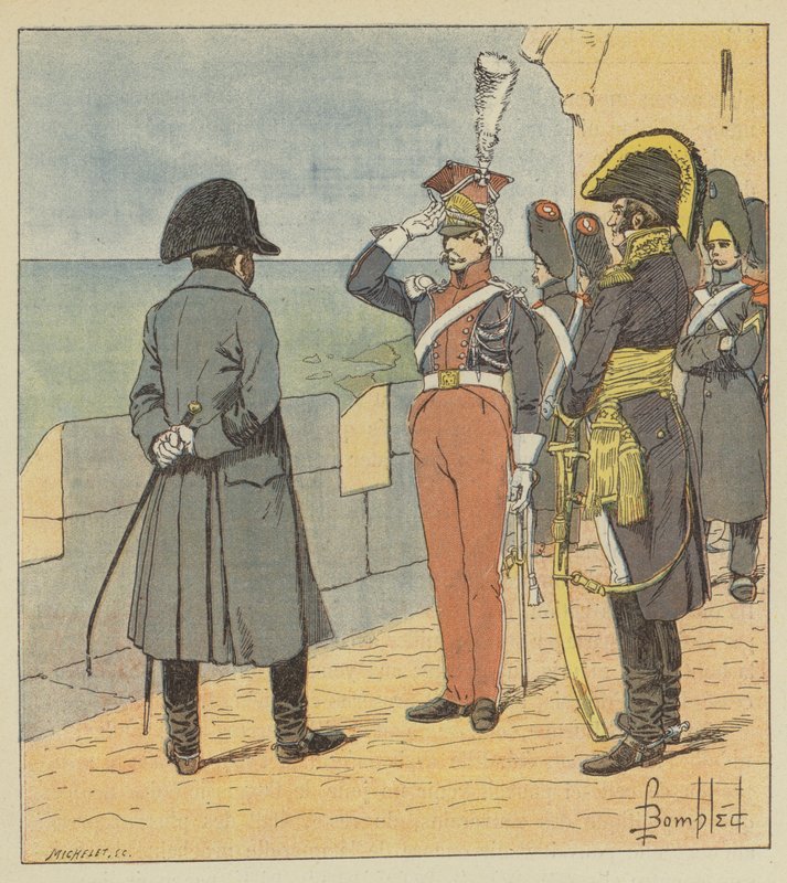 Napóleon fogadja Pioutowskit Elba szigetén alkotó: after Louis Charles Bombled