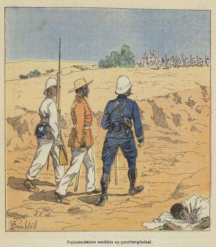 A parlamenti képviselőket a központba vitték alkotó: after Louis Charles Bombled