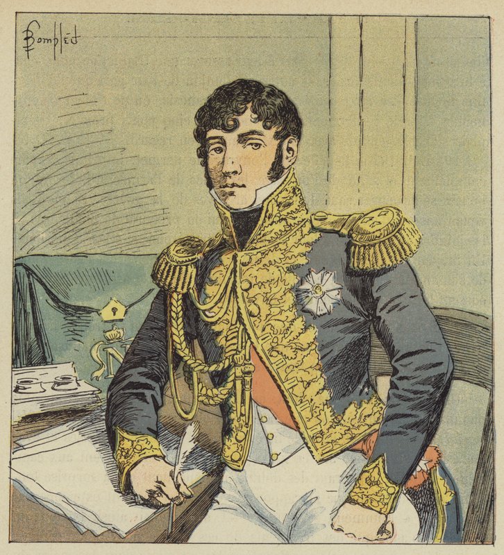 Montholon grófjának, Napóleon végrehajtójának portréja alkotó: after Louis Charles Bombled