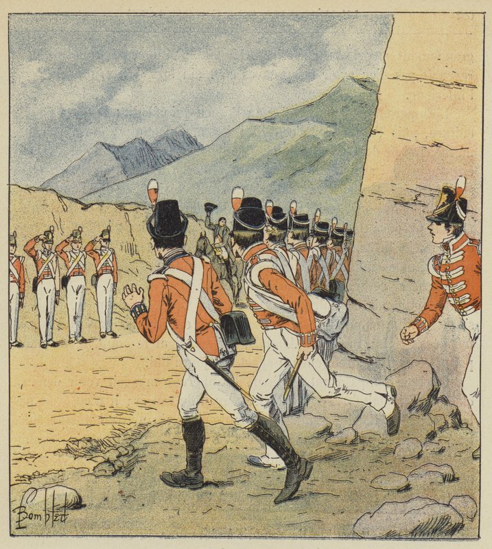 Milyen európai katonát – mondta a császár – nem hatja meg közeledésem! alkotó: after Louis Charles Bombled
