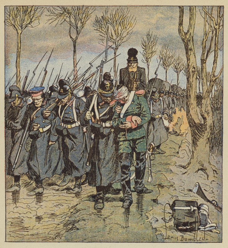A németek visszavonulása alkotó: after Louis Charles Bombled