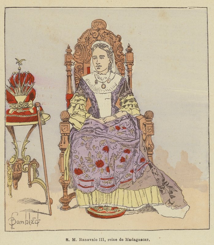 SM Ranavalo III, Madagaszkár királynője alkotó: after Louis Charles Bombled