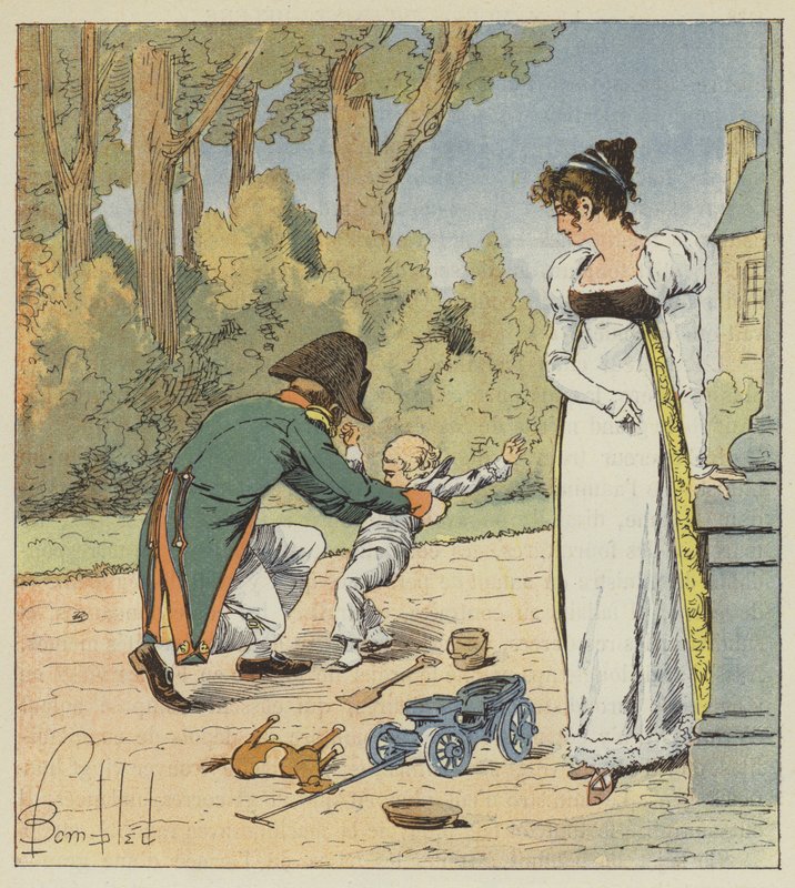 Ha találkozott vele a kertben, ledobta a földre alkotó: after Louis Charles Bombled