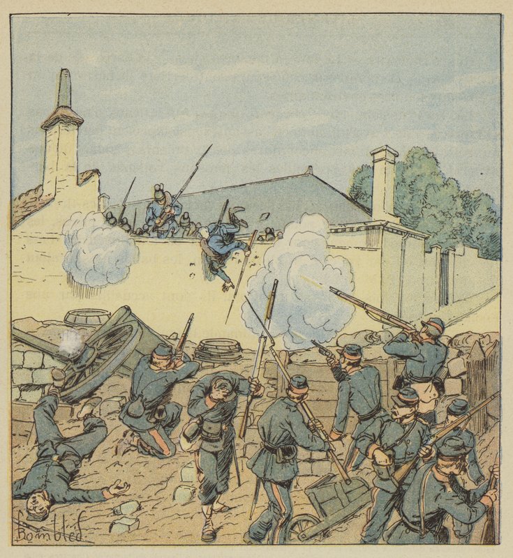 A rue Galante barikádjának meglepetése alkotó: after Louis Charles Bombled
