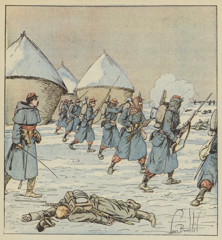 Március 34-i harcosok alkotó: after Louis Charles Bombled