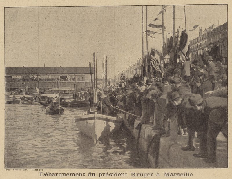 Kruger Transvaal elnöke Marseille-be érkezik alkotó: after Nadar